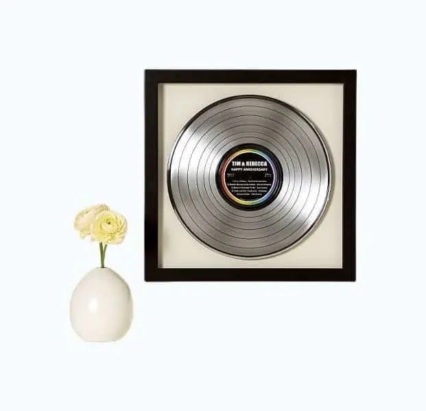 Product Image of the Personalized Metallic LP Record