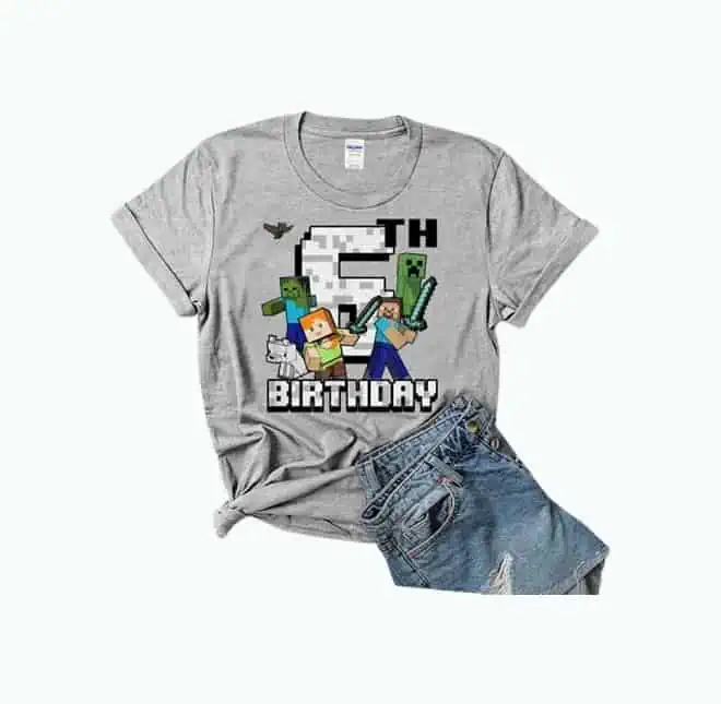 Product Image of the Personalized Minecraft T-Shirt