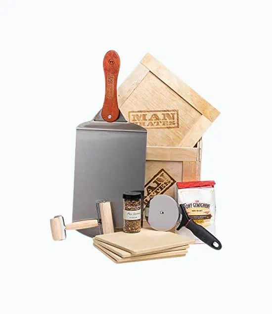 Product Image of the Personalized Pizza Grilling Crate