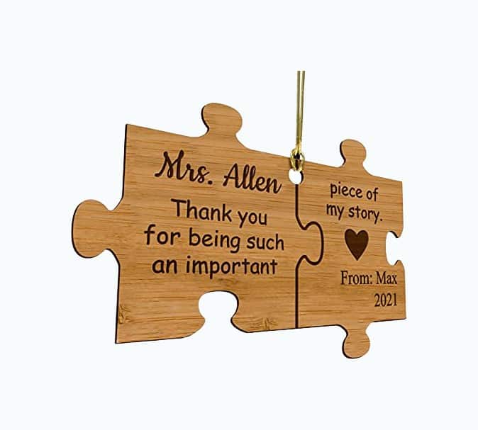 Product Image of the Personalized Puzzle Ornament