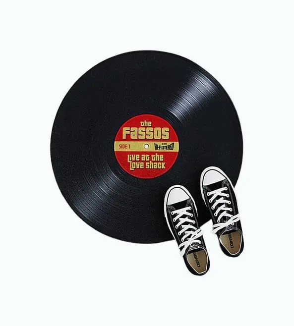 Product Image of the Personalized Record Doormat