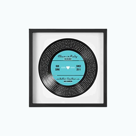 Product Image of the Personalized Record Print