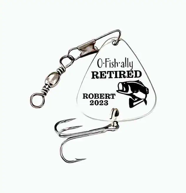 Product Image of the Personalized Retirement Fishing Lure