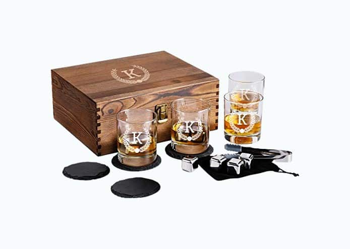 Product Image of the Personalized Scotch Whiskey Glasses Set