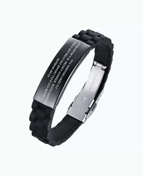 Product Image of the Personalized Silicone Bracelet