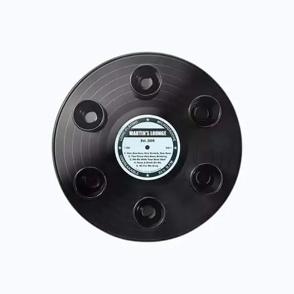 Product Image of the Personalized Spinning Record Shot Tray