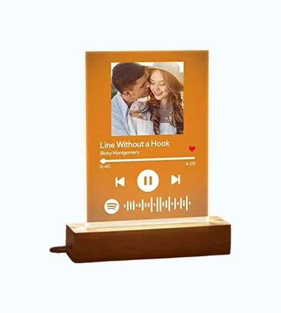 Product Image of the Personalized Spotify Night Light Plaque