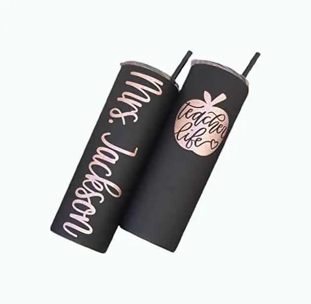 Product Image of the Personalized Teacher Tumbler
