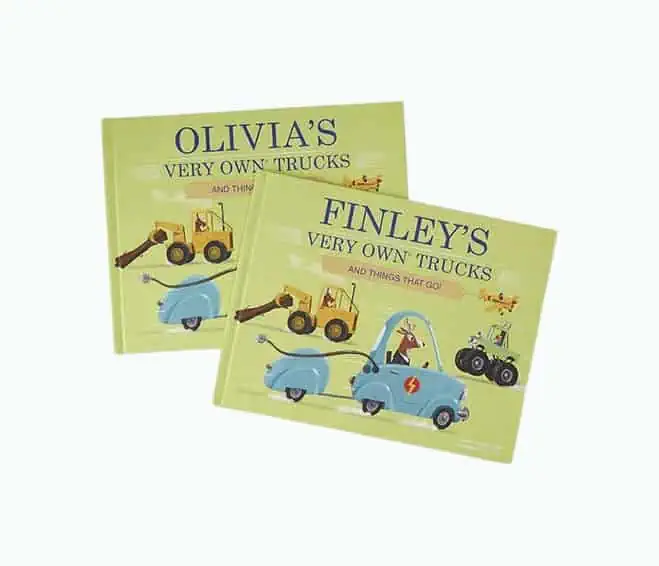 Product Image of the Personalized Trucks Book