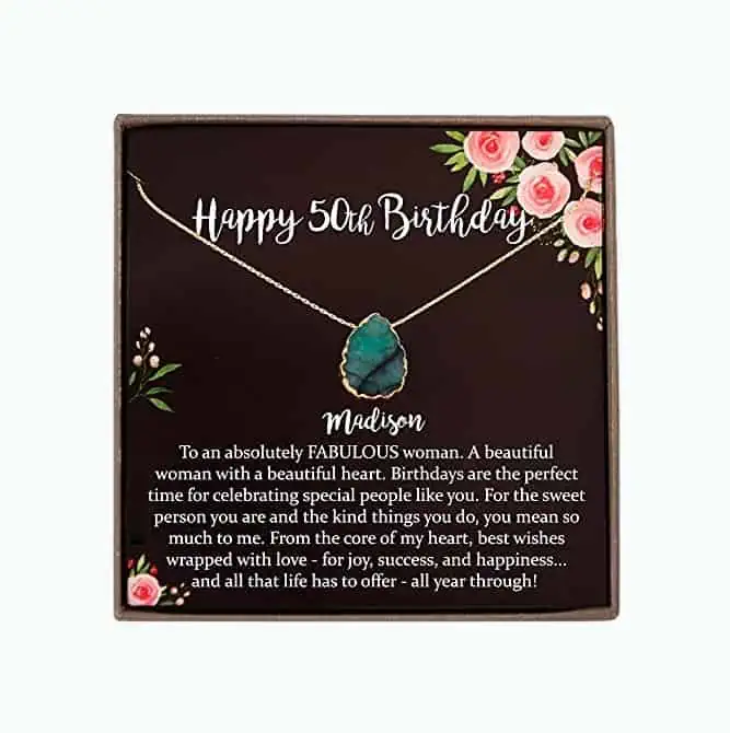 Product Image of the Personalized Turquoise Necklace