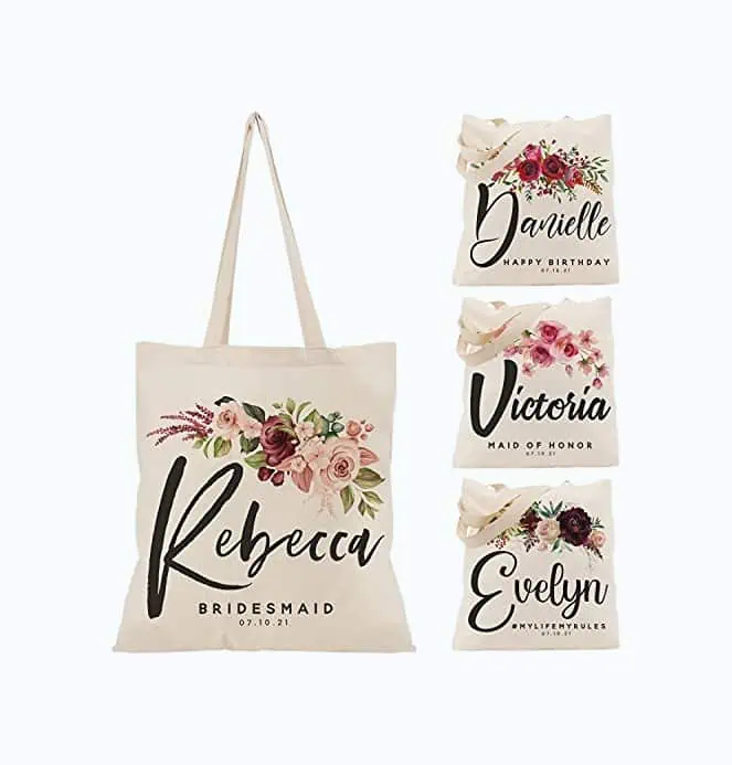 Product Image of the Personalized Wedding Tote Bags