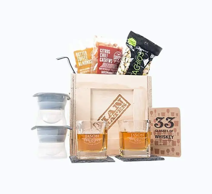 Product Image of the Personalized Whiskey Crate