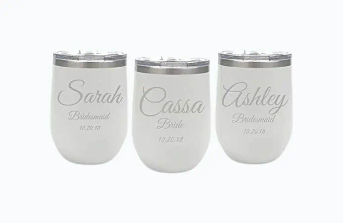 Product Image of the Personalized Wine Tumbler Set