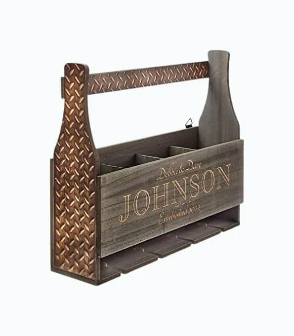 Product Image of the Personalized Wood Wine Rack