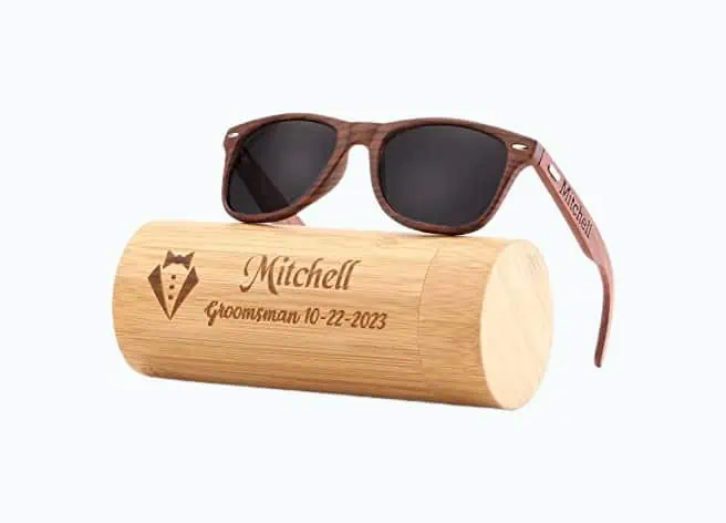 Product Image of the Personalized Wooden Sunglasses