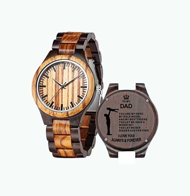 Product Image of the Personalized Wooden Watch