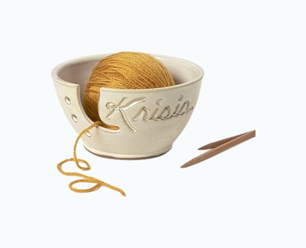 Product Image of the Personalized Yarn Bowl