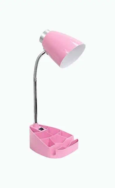 Product Image of the Pink Desk Lamp With Organizer