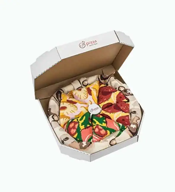 Product Image of the Pizza Box Socks- 4 Pairs Mix