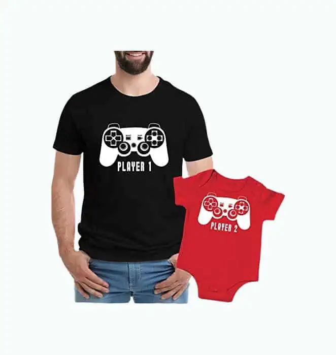 Product Image of the Player 1 Player 2 Shirt Set