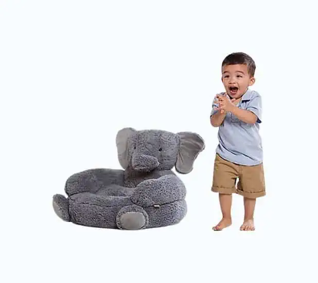 Product Image of the Plush Elephant Character Chair