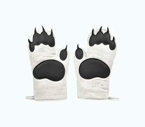 Product Image of the Polar Bear Oven Mitts