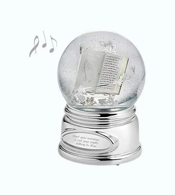 Product Image of the Praying Hands Snow Globe