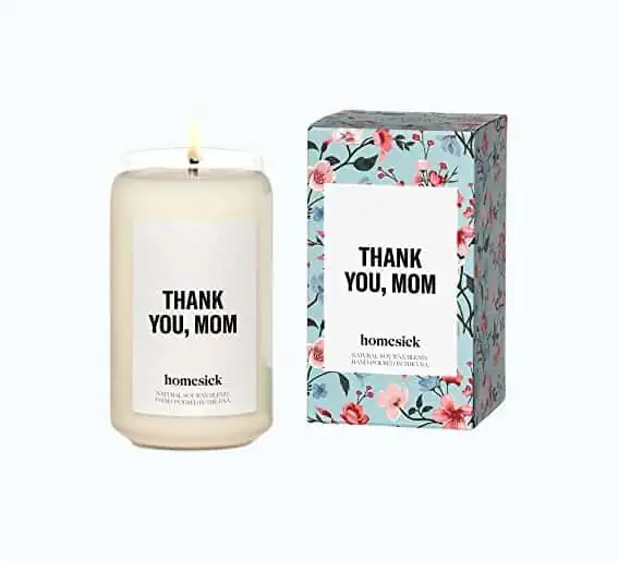 Product Image of the Premium Scented Thank You Mom Candle