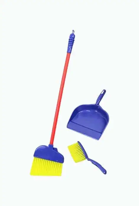 Product Image of the Pretend Play Kids Broom & Dustpan Set