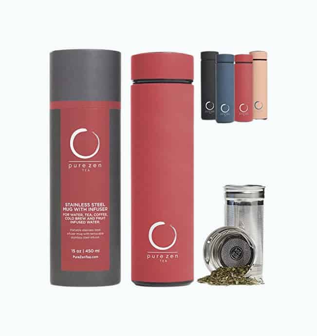 Product Image of the Pure Zen Tea Thermos with Infuser