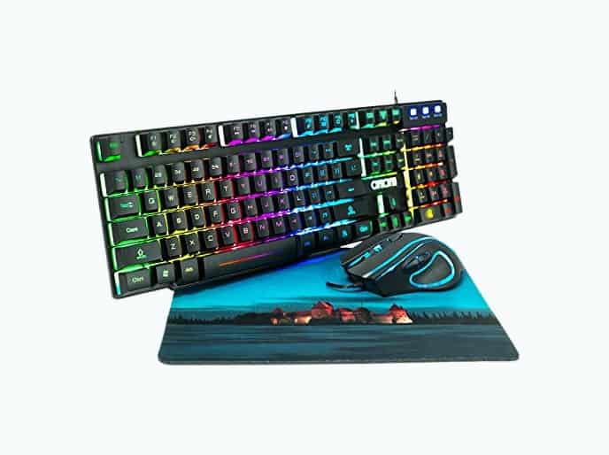 Product Image of the RGB Gaming Keyboard Mouse Set
