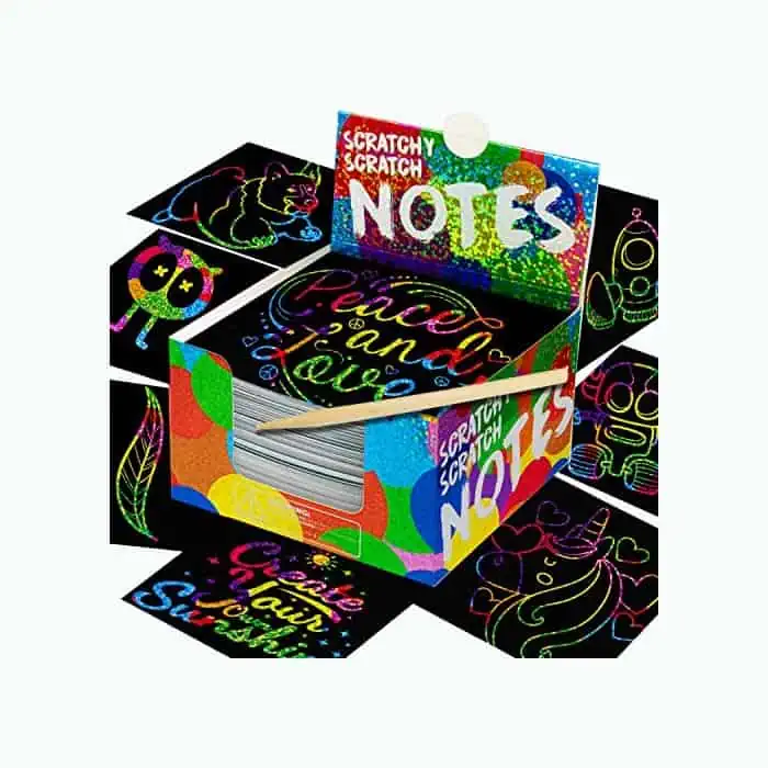 Product Image of the Rainbow Scratch-Off Notes Set