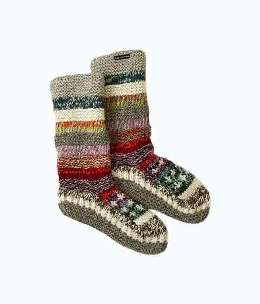 Product Image of the Rainbow Slipper Socks
