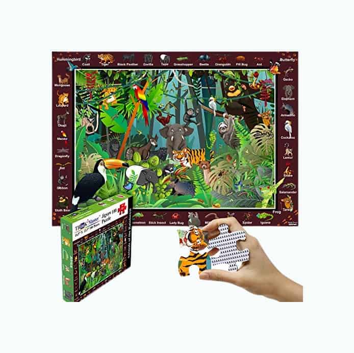 Product Image of the Rainforest 100-Piece Puzzle