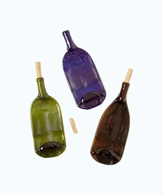 Product Image of the Recycled Wine Bottle Platter with Spreader