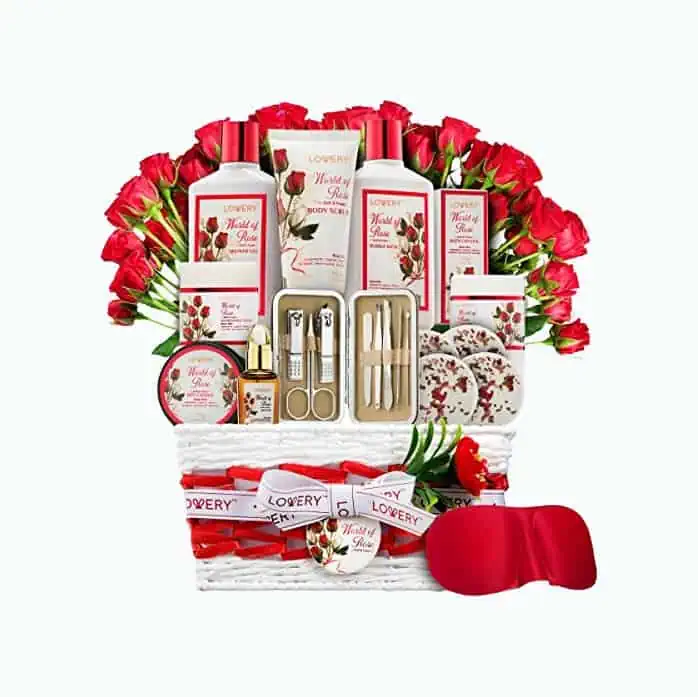 Product Image of the Red Rose Spa Gift Basket
