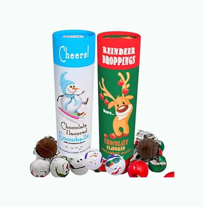 Product Image of the Reindeer Poop Chocolate Gift Set