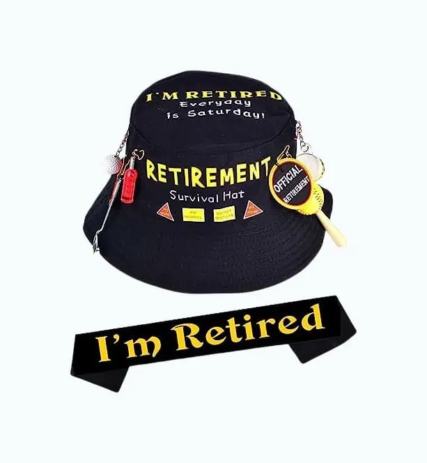 Product Image of the Retirement Party Survival Hat