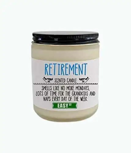 Product Image of the Retirement Scented Candle