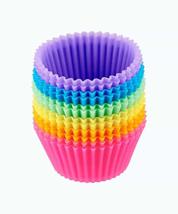 Product Image of the Reusable Silicone Baking Cups