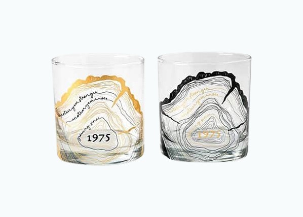Product Image of the Rings of Celebration Birthday Glass