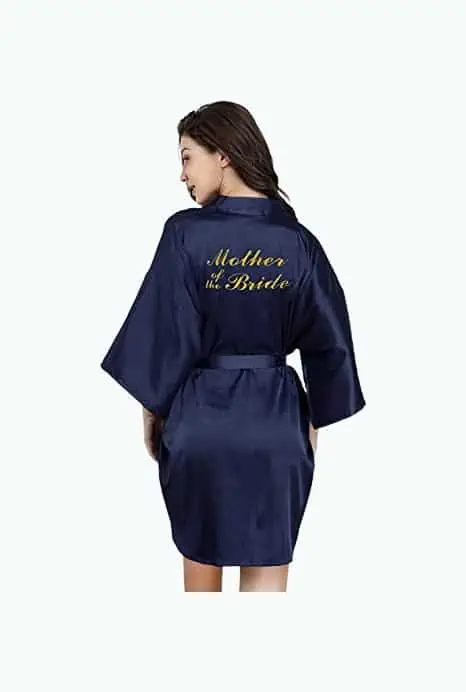 Product Image of the Robes with Gold Glitter for Wedding Party