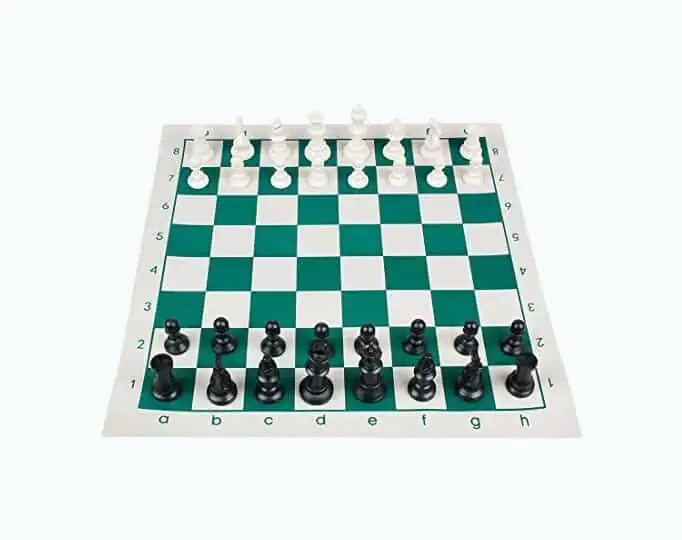Product Image of the Rollable Chess Board And Game Set