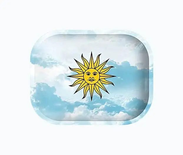 Product Image of the Rolling Tray “Sun Face in Clouds”
