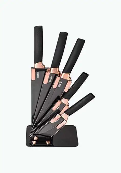 Product Image of the Rose Gold Knife Set