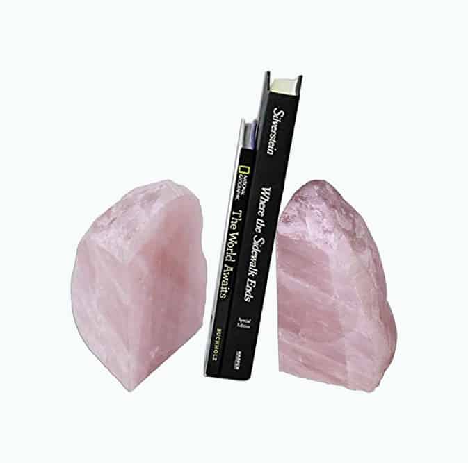 Product Image of the Rose Quartz Bookends