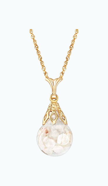 Product Image of the Ross-Simons Floating Opal Pendant Necklace in 14kt Yellow Gold