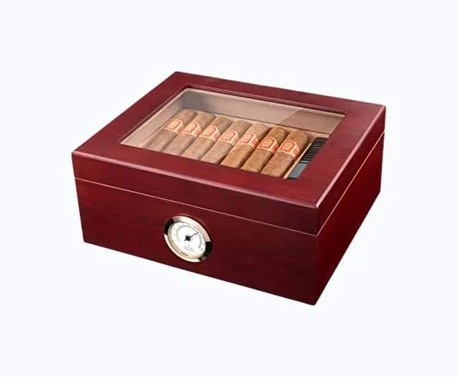 Product Image of the Royal Glass-Top Cigar Humidor 