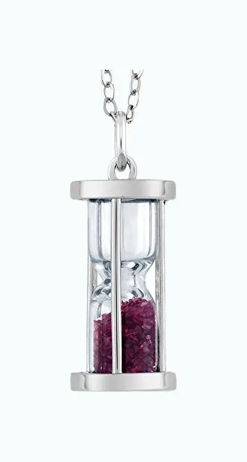 Product Image of the Ruby Hourglass Pendant