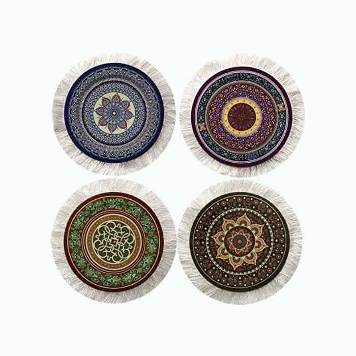 Product Image of the Rug Coasters Set
